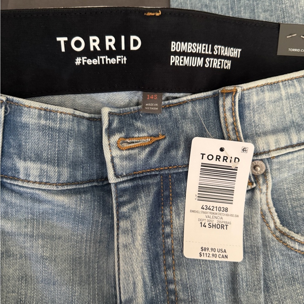 Torrid Women's Denim Blue Straight Leg Jeans